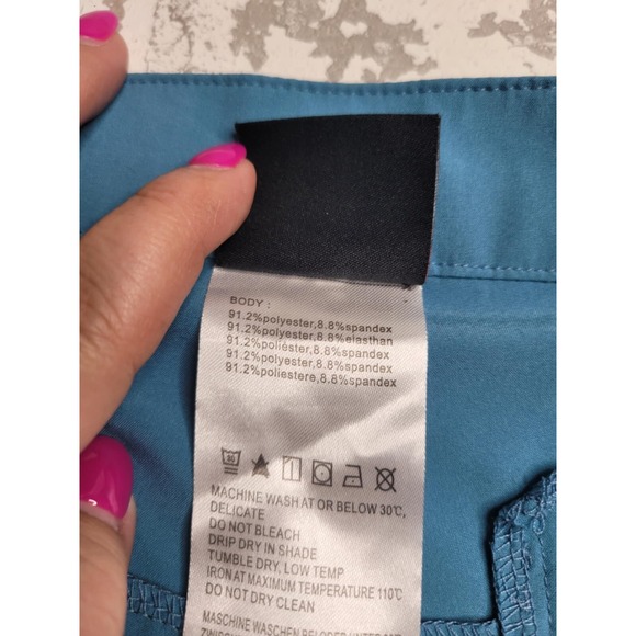 Baleaf Men's Shorts Large Teal Blue‎ Athletic Multi Pocket - Picture 5 of 6